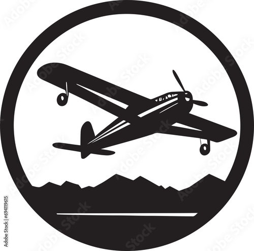 AirWave Icon Precision Flight Craft WingForm Vector Logo Aviation Elegance