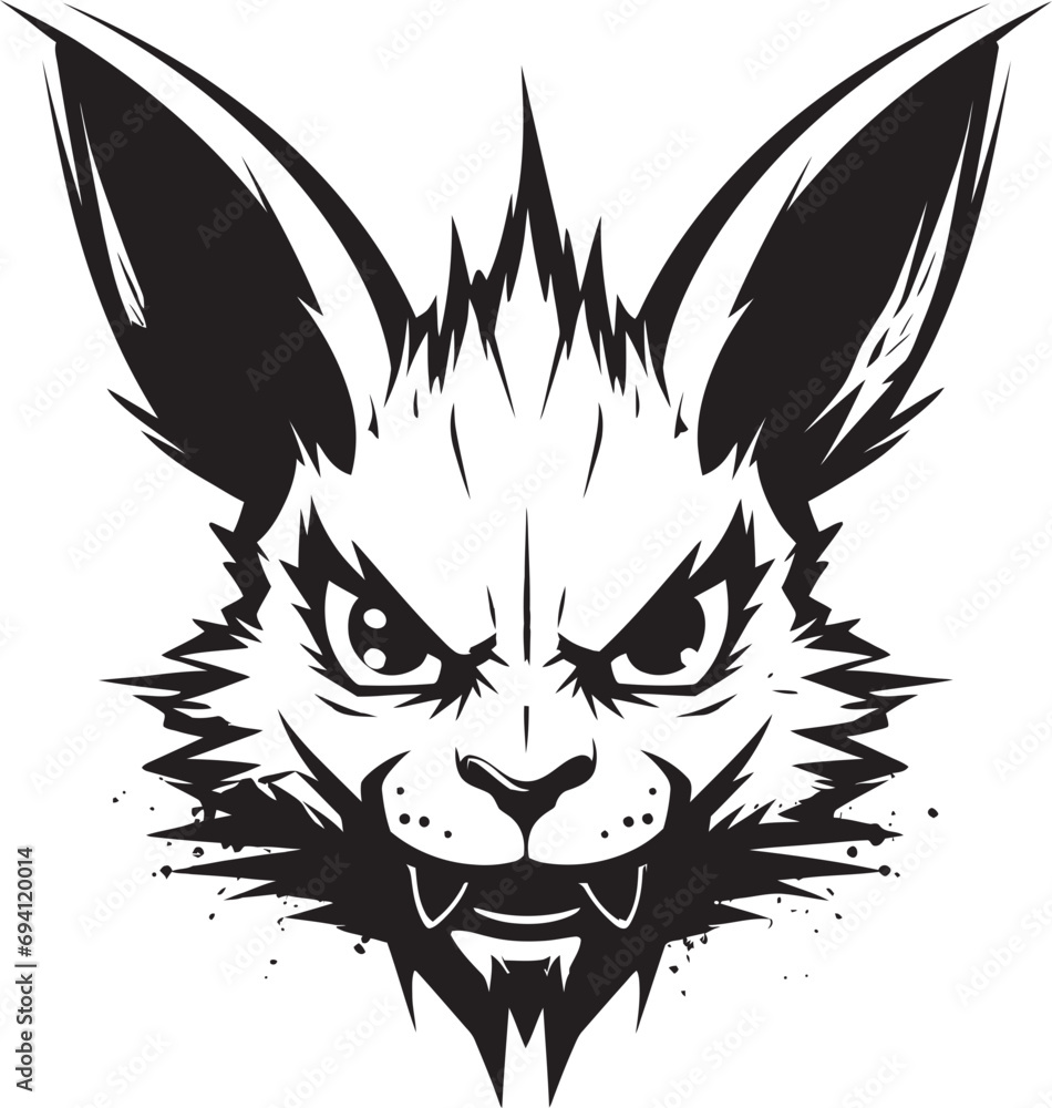 Obraz premium TemperTalon Icon Rage Filled Bird Vector FierceFeather Emblem Angry Avian Design