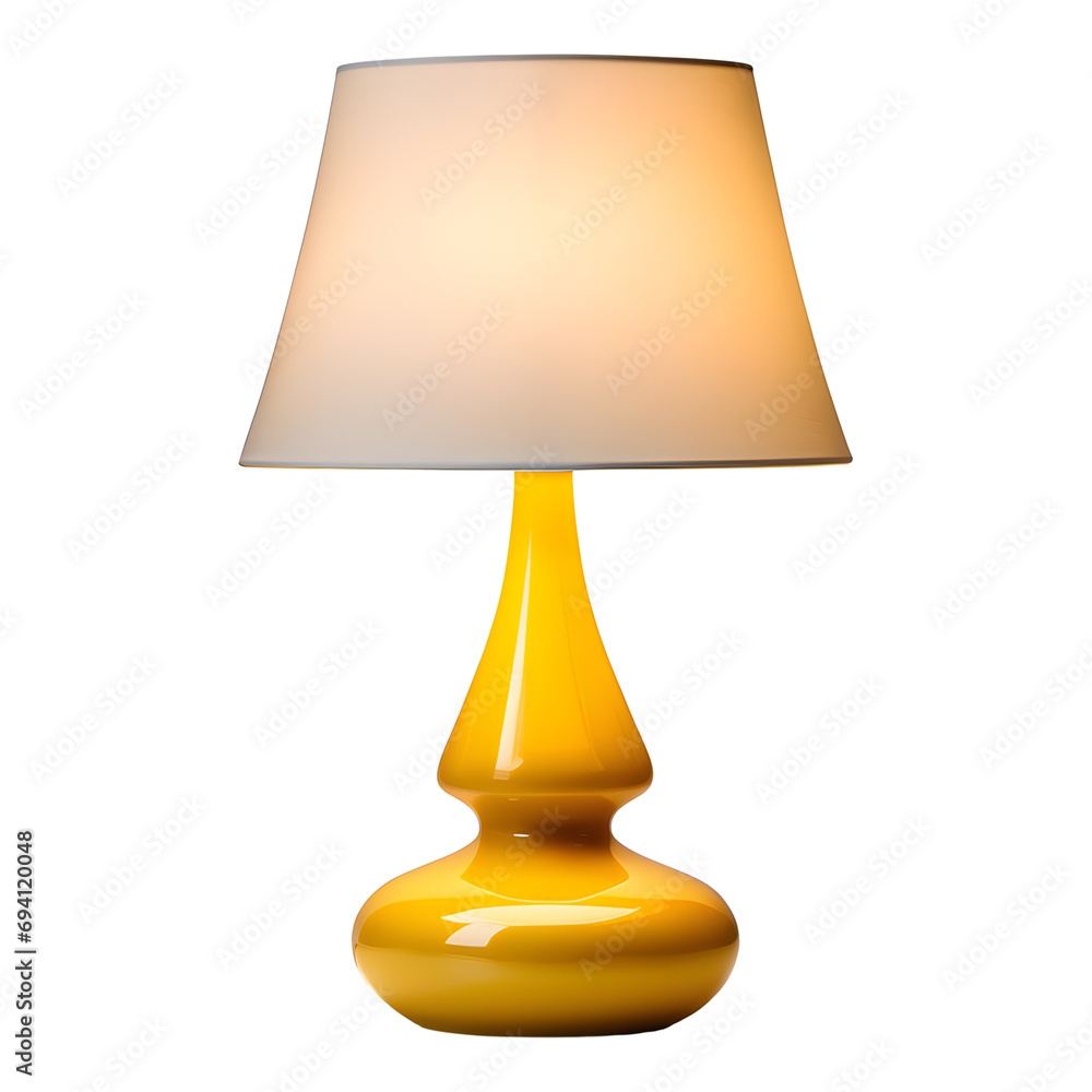 Mid Century Table Lamp Isolated on Transparent Background Mid Century Table Lamp Isolated on Transparent Background