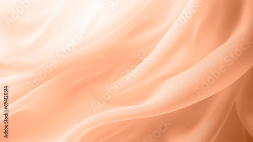 Texture fabric material in trendy color of the year peach fuzz photo