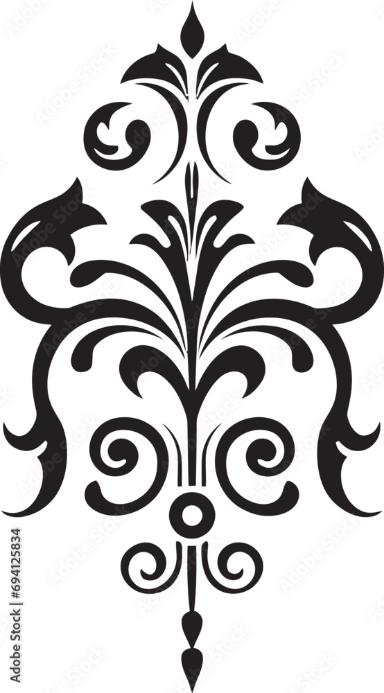 Stylish Botanicals Decor Element Icon Chic Flourish Elegant Vector Logo Stylish Botanicals Decor Element Icon Chic Flourish Elegant Vector Logo