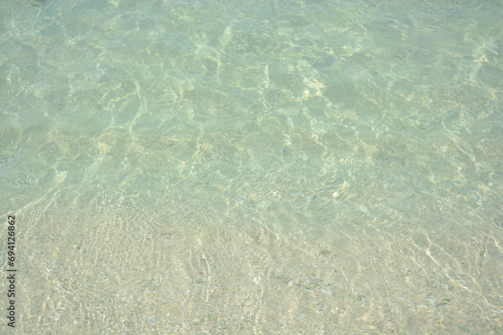 Clean and clear light blue water of Caribbean sea. Clean and clear light blue water of Caribbean sea.
