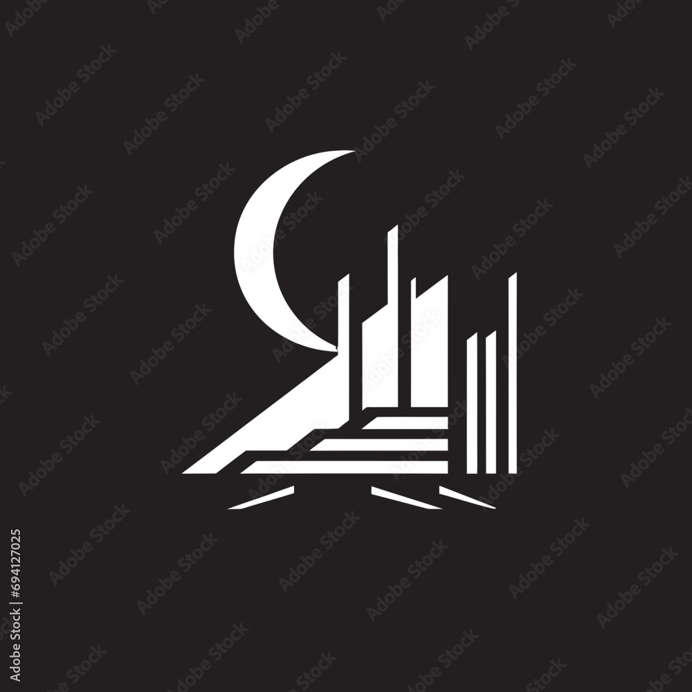 Futuristic House Emblem Bungalow Logo Design Trendy Bungalow Fusion Modern House Logo Vector Futuristic House Emblem Bungalow Logo Design Trendy Bungalow Fusion Modern House Logo Vector