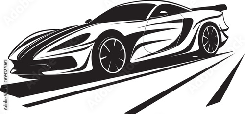 Precision Racing Dynamics Modern Car Icon Urban Speedster Emblem Logo Vector Design