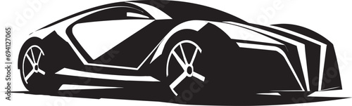 Speedster Elegance Unleashed Sports Car Icon Design Modern Racing Lines Car Logo Vector Emblem