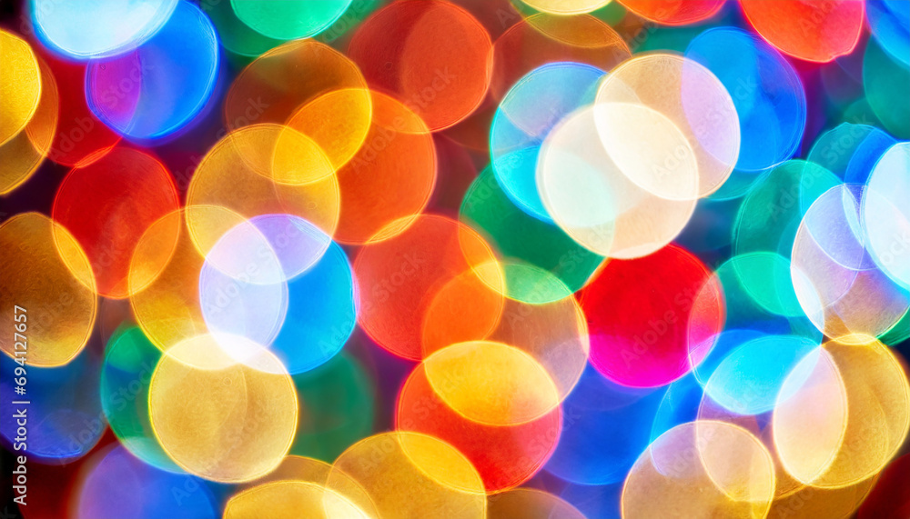 Defocused colorful circles of light for background