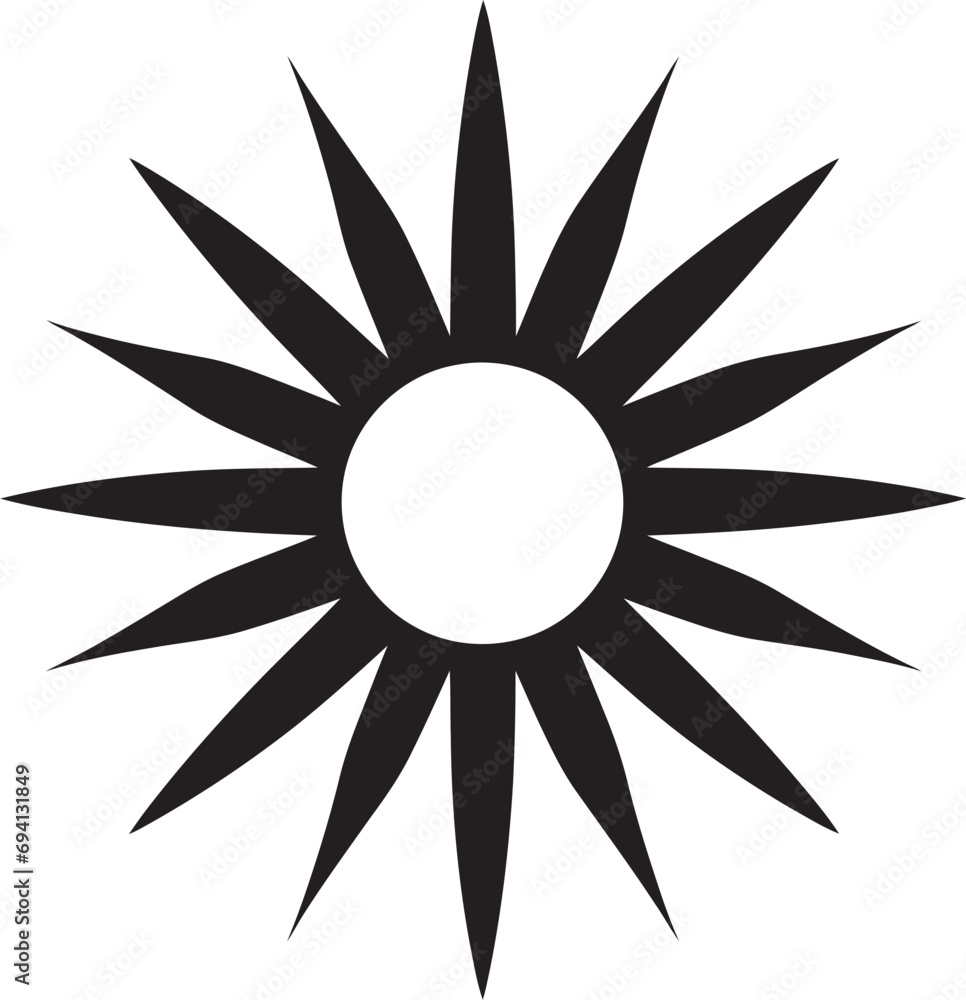 Celestial Charm Sun Mark Shining Star Sun Insignia