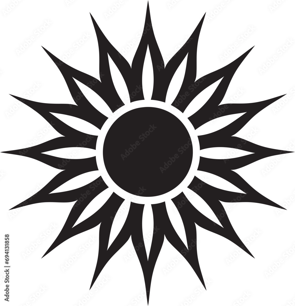 Sunshine Spark Sun Logo Icon Eternal Effulgence Sun Emblem Sunshine Spark Sun Logo Icon Eternal Effulgence Sun Emblem