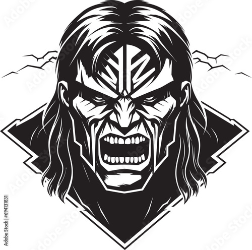 Catastrophic Cadaver Zombie Vector Mark Nightmare Nexus Logo Icon Symbol