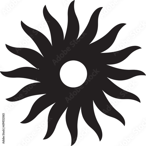 Vivid Vista Sun Icon Solar Signature Sun Emblem Design © BABBAN