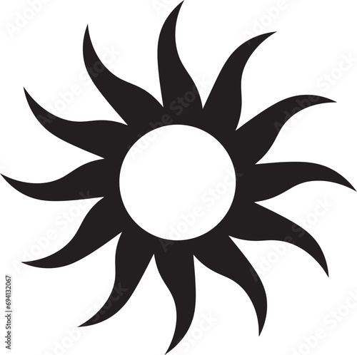 Aureate Aura Sun Logo Daylight Dance Sun Emblem