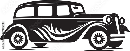 Iconic Drive Retro Car Symbolism Time Honored Trek Vintage Car Logo Design