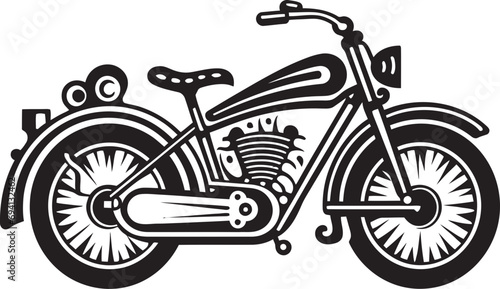 Time Honored Trek Vintage Motorbike Logo Design Yesteryears Glory Classic Bike Mark