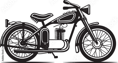 Historical Highway Vintage Bike Mark Olden Days Drive Motorbike Emblem