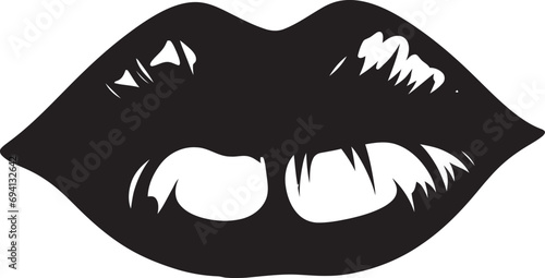 Femme Finesse Lips Logo Icon Luscious Whisper Woman Lips Emblem