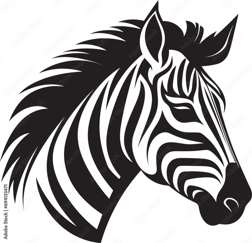 Zebra Fusion Vector Iconic Mark African Grace Zebra Logo Vector Zebra Fusion Vector Iconic Mark African Grace Zebra Logo Vector