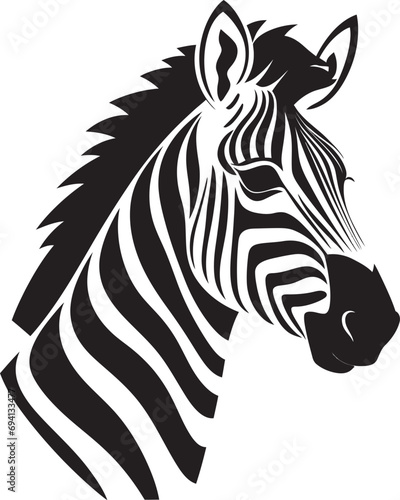 Stride of Freedom Zebra Emblem Icon Zealous Zebra Vector Logo Symbol