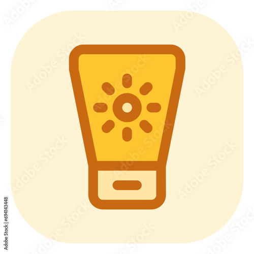 Editable sunblock vector icon. Cosmetics, makeup, skincare, beauty. Part of a big icon set family. Perfect for web and app interfaces, presentations, infographics, etc