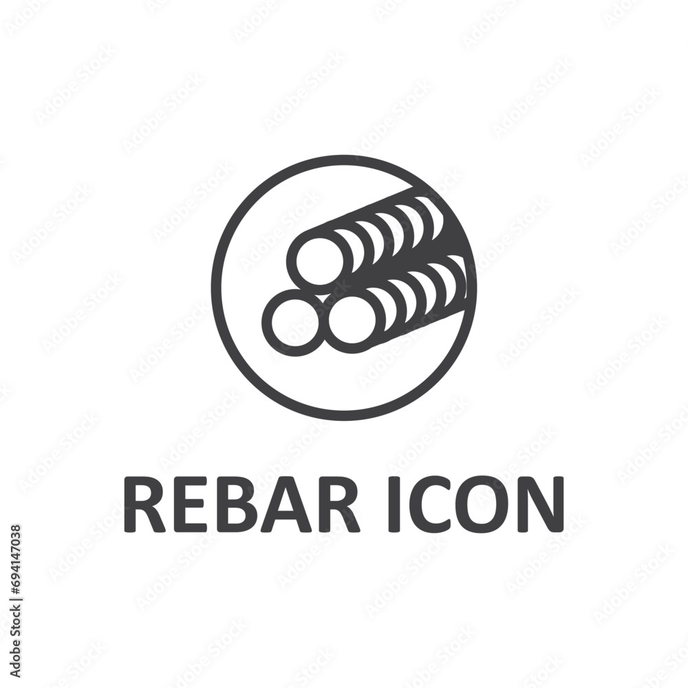 rebar concrete construction icon design vector for business building and architecture idea rebar concrete construction icon design vector for business building and architecture idea