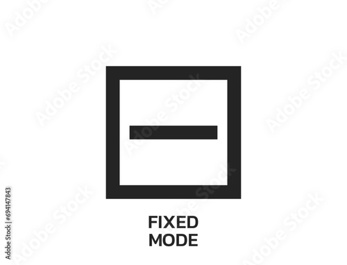 fixed mode symbol. zodiac modalities. astrology and horoscope sign. isolated vector image