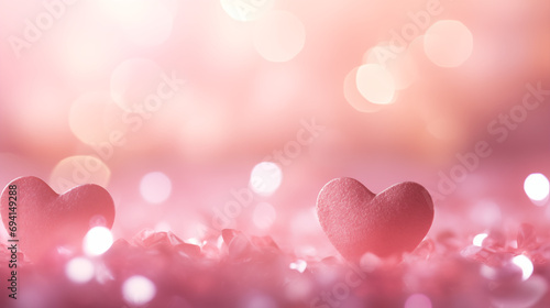 valentine background with hearts photo