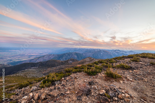 Sunset From Mountain Peak photo