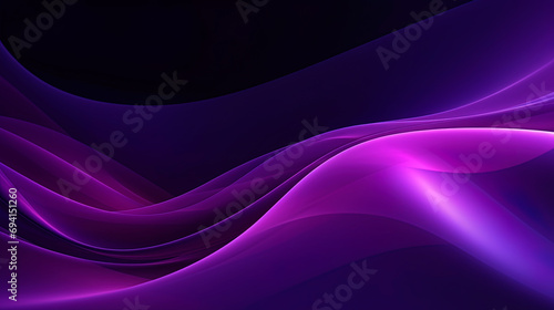 Abstract purple waves in space