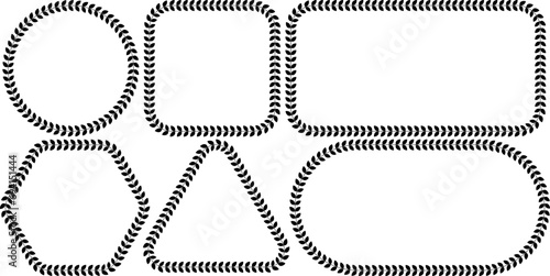 black white floral frame set with copy space