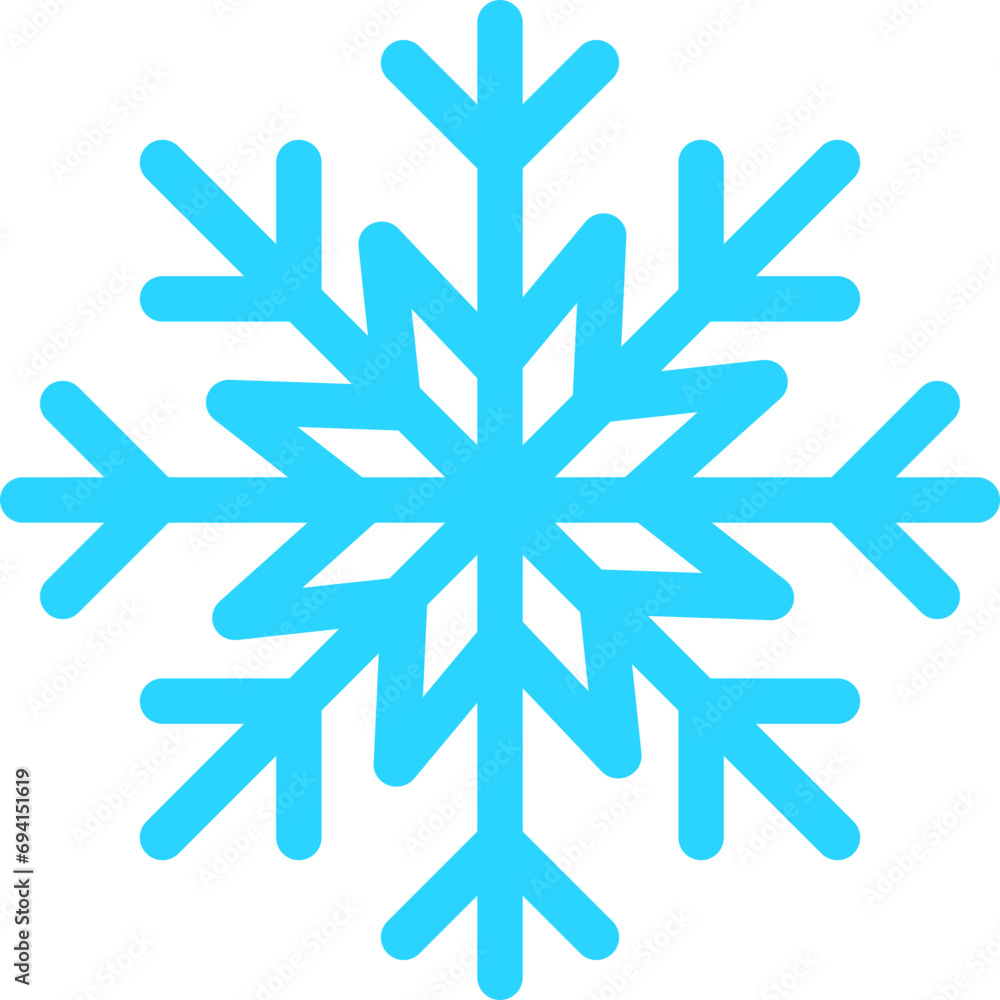 snowflake flat outline icon illustration snowflake flat outline icon illustration