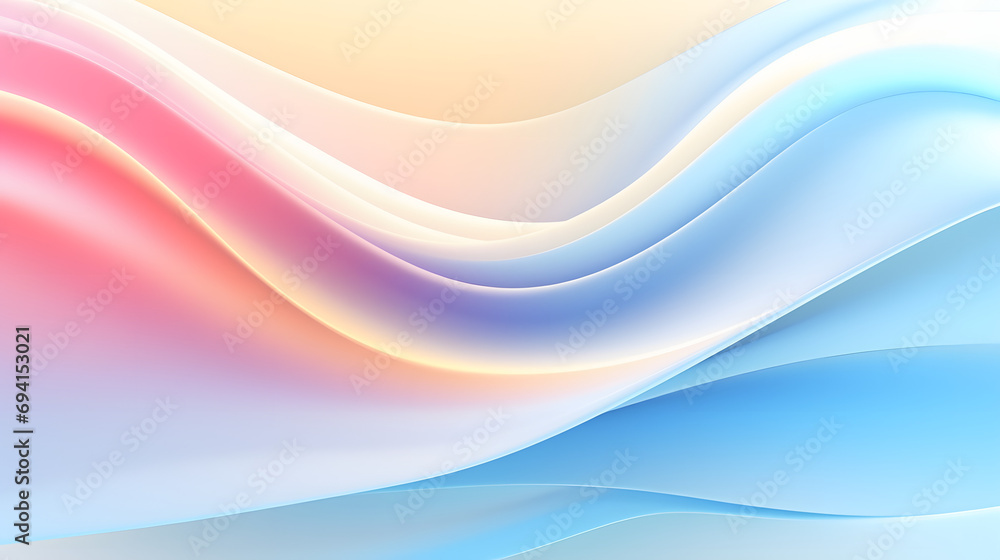 Obraz premium Abstract 3D Pastel Colors Background