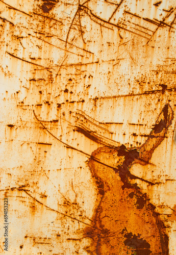 Old paint rusty metal texture