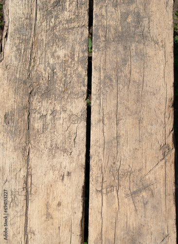 Texture of rough wooden fence