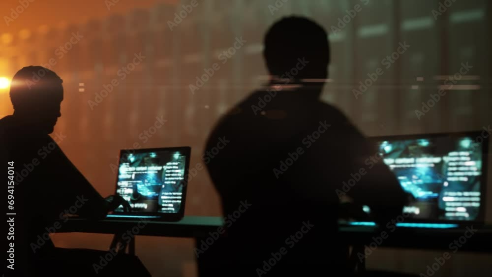 siting people with laptop and progrmaming pc software application development. Coding website or hacking. Modern animation siting people with laptop and progrmaming pc software application development. Coding website or hacking. Modern animation