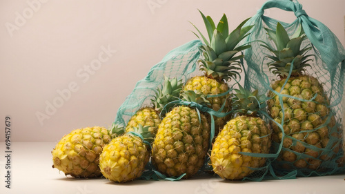 pineapple on a wooden table