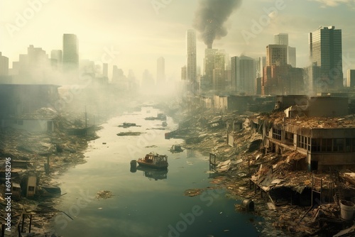 Effects of pollution on cities, concept of Urban degradation
