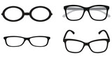 set of glasses