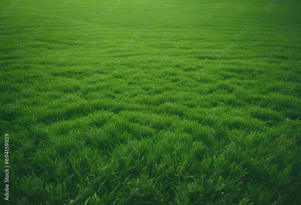 Close up aerial view of the grass on a soccer field stock photoGrass  - obrazy, fototapety, plakaty 