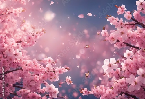 Spring Cherry Blossom stock illustrationSpringtime, Flower, Backgrounds, Blossom, Vector