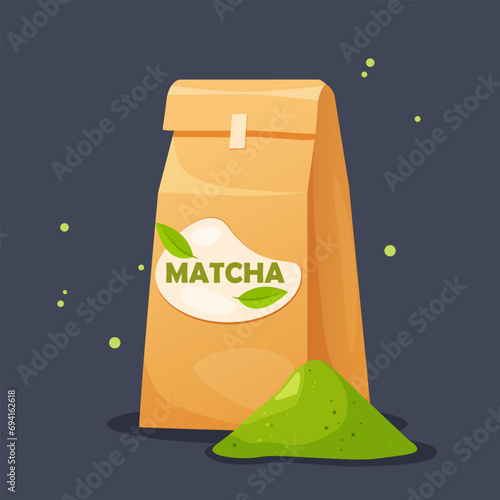 Organic matcha tea powder