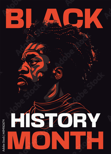 Black history month proud vector
