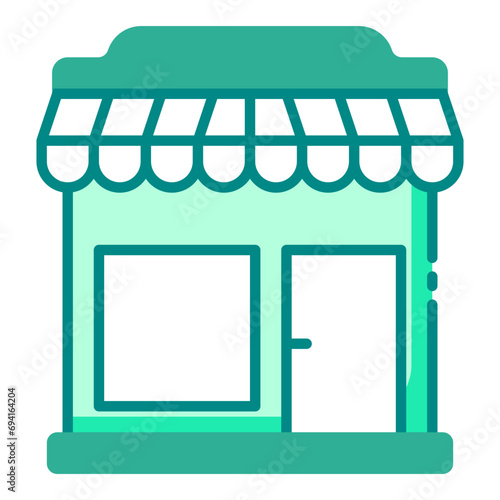 Store building architecture icon