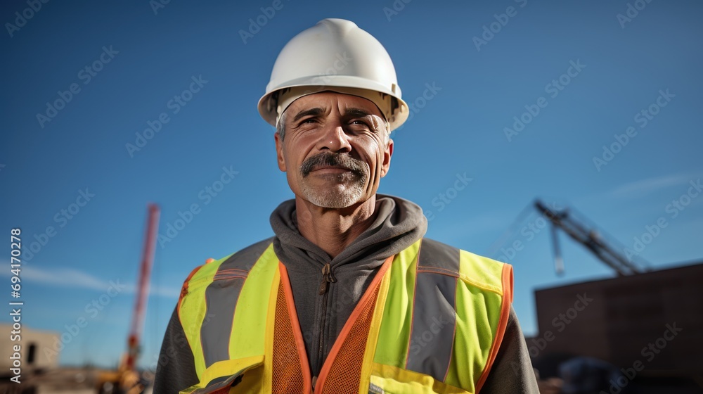 Portrait of Petroleum oil refinery engineer worker Portrait of Petroleum oil refinery engineer worker