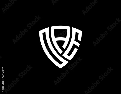 OAE creative letter shield logo design vector icon illustration	
 photo