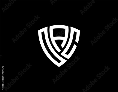 OAC creative letter shield logo design vector icon illustration	
 photo