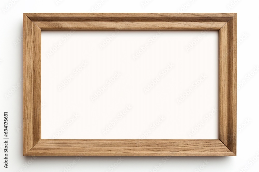 Modern oak solid wood picture frame isolated on white background, light colored Wooden horizontal blank photo frame with empty space isolated on white background, landscape frame mock up. Modern oak solid wood picture frame isolated on white background, light colored Wooden horizontal blank photo frame with empty space isolated on white background, landscape frame mock up.