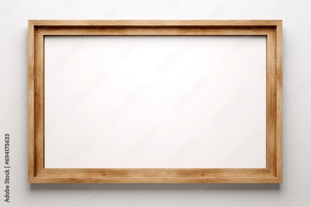 Modern oak solid wood picture frame isolated on white background, light colored Wooden horizontal blank photo frame with empty space isolated on white background, landscape frame mock up. Modern oak solid wood picture frame isolated on white background, light colored Wooden horizontal blank photo frame with empty space isolated on white background, landscape frame mock up.