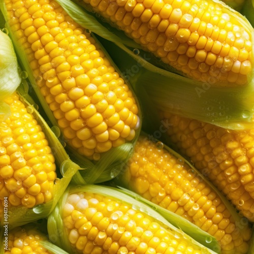 yellow corn background.generative ai