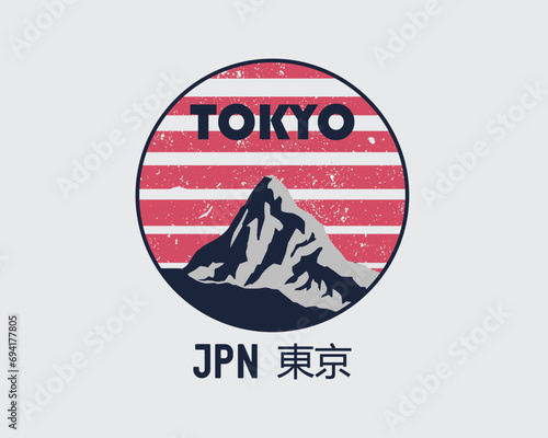 Tokyo Japan stylish t-shirt and apparel abstract design. Vector print, typography, poster.
