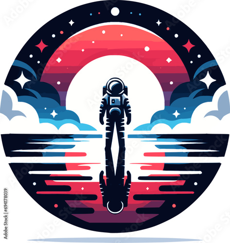the moment an astronaut steps into the unknown realms of space