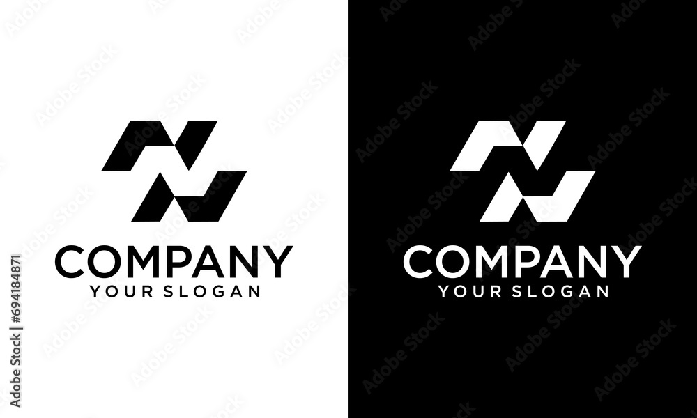 Creative Letter NN Logo Design Vector Template. Creative Abstract NN Letter Logo Design Creative Letter NN Logo Design Vector Template. Creative Abstract NN Letter Logo Design